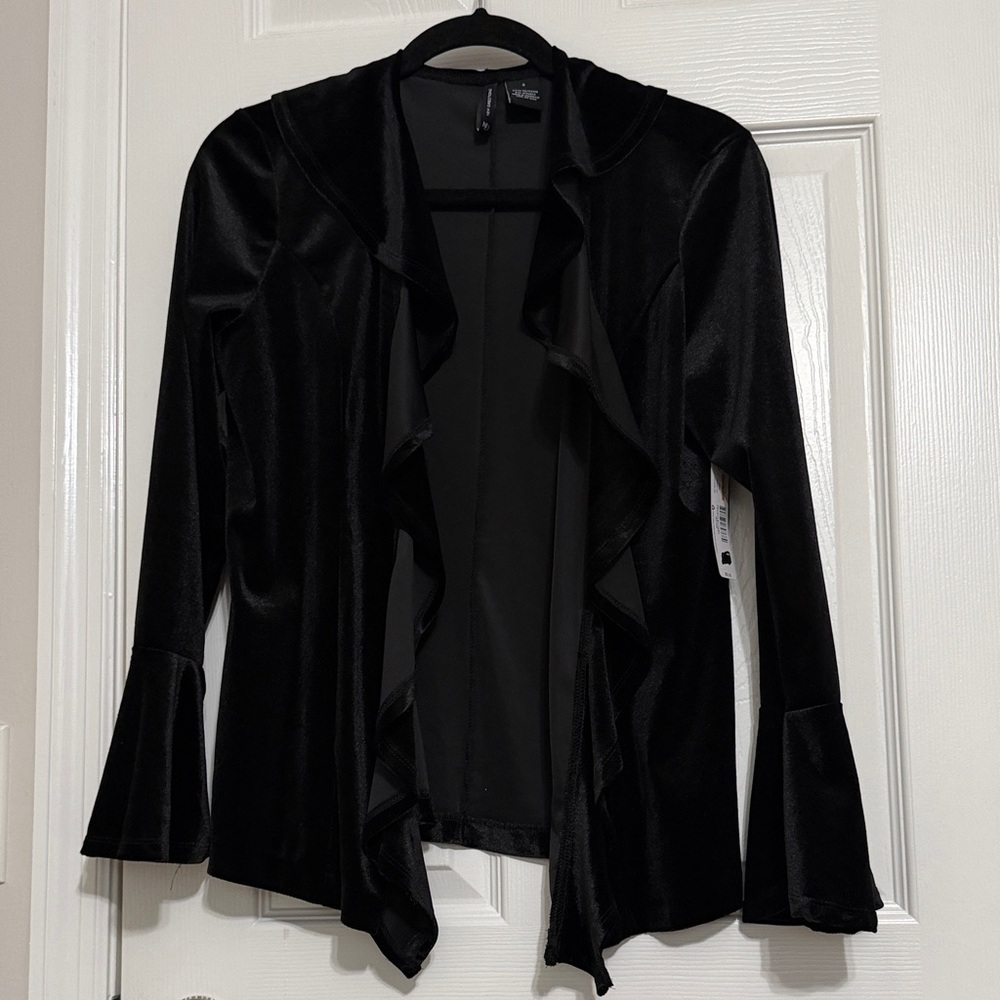New Directions Black Velvet Jacket